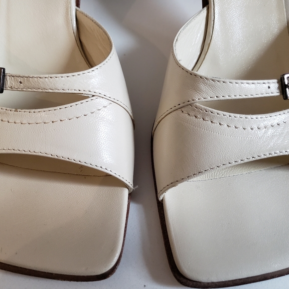 Leather Slip-on Heels - Picture 5 of 10